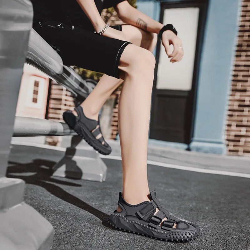 Sandales Homme Cuir Élégantes "L'Estivant"