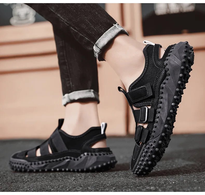 Sandales Homme Cuir Élégantes "L'Estivant"