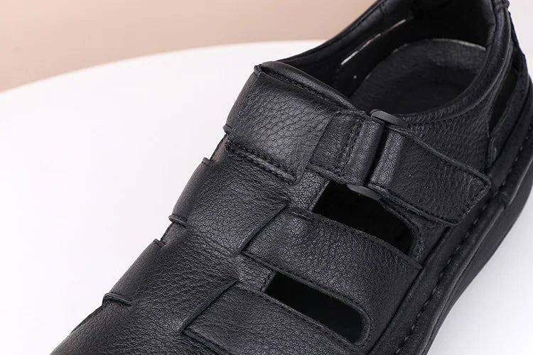 Sandales Homme Cuir Fermées "Le Paisible"