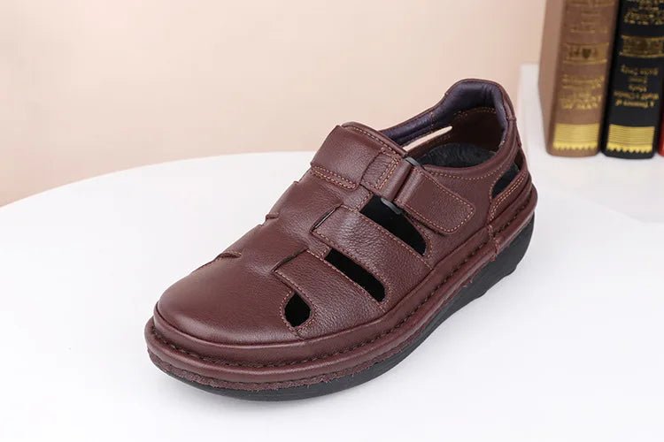 Sandales Homme Cuir Fermées "Le Paisible"