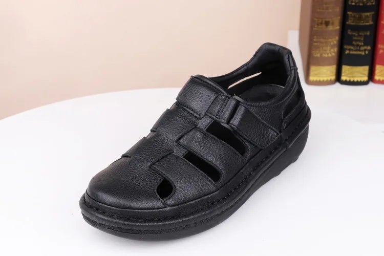 Sandales Homme Cuir Fermées "Le Paisible"