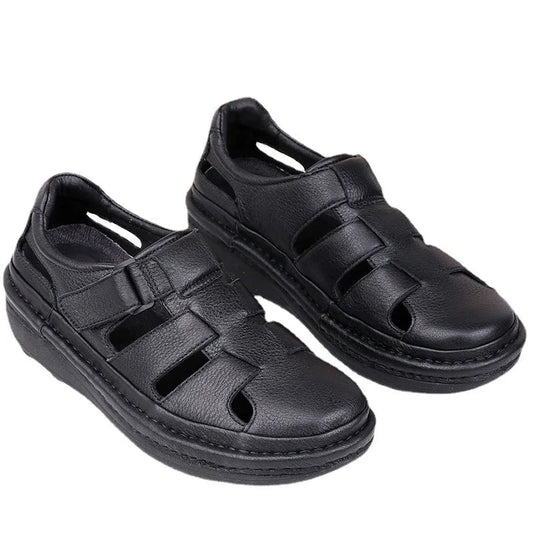 Sandales Homme Cuir Fermées "Le Paisible"