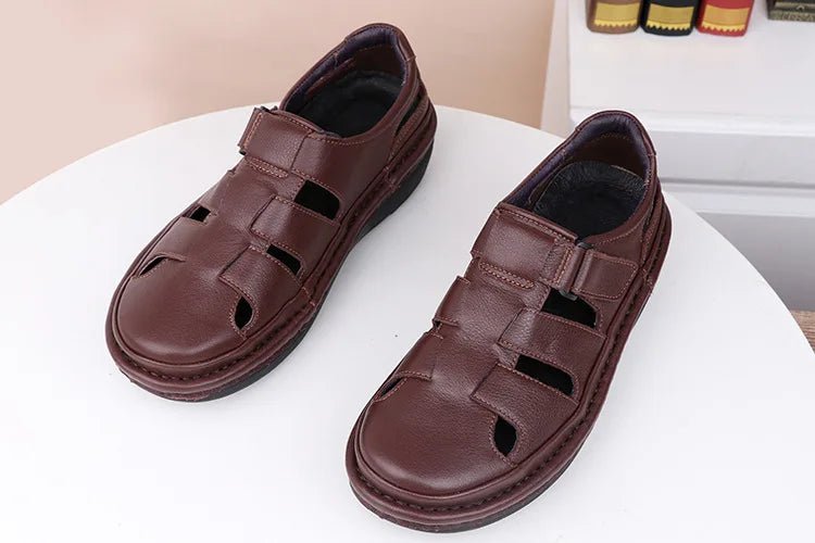 Sandales Homme Cuir Fermées "Le Paisible"