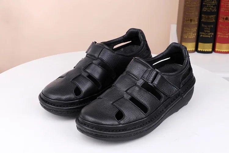 Sandales Homme Cuir Fermées "Le Paisible"