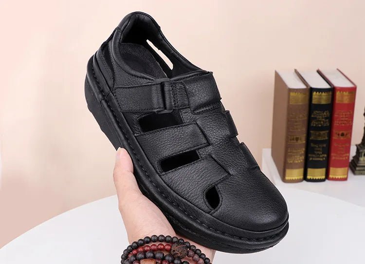 Sandales Homme Cuir Fermées "Le Paisible"