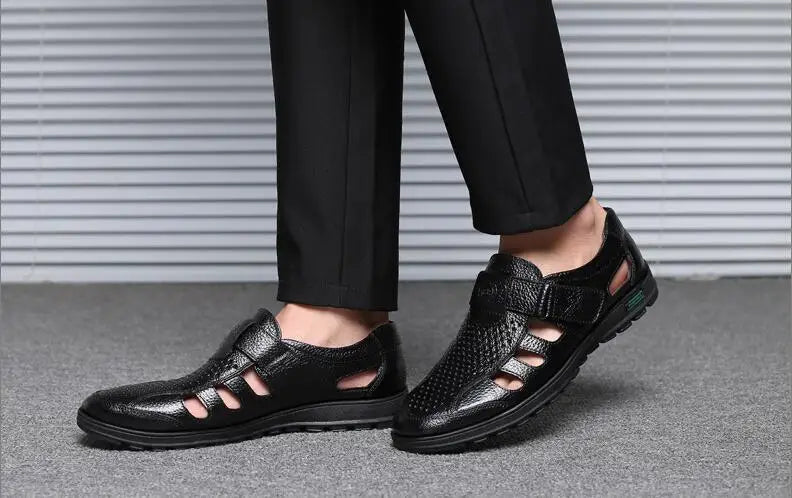Sandales homme cuir "L'Aéré" - Restaur Cuirs