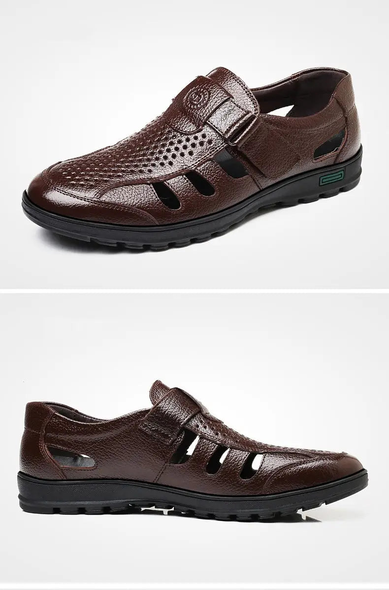 Sandales homme cuir "L'Aéré" - Restaur Cuirs