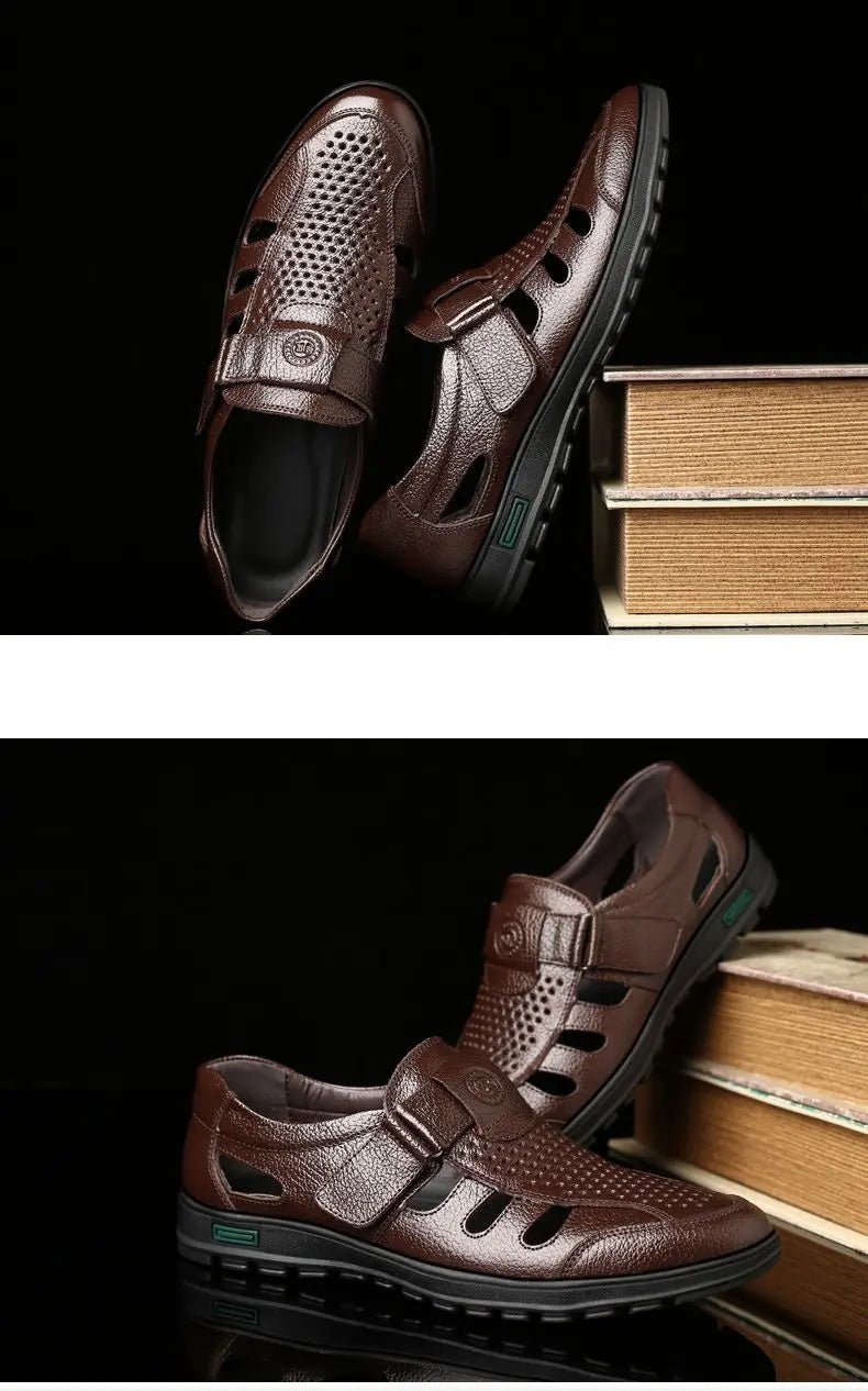 Sandales homme cuir "L'Aéré" - Restaur Cuirs