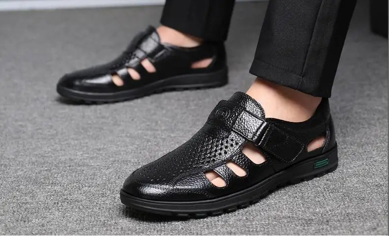 Sandales homme cuir "L'Aéré" - Restaur Cuirs