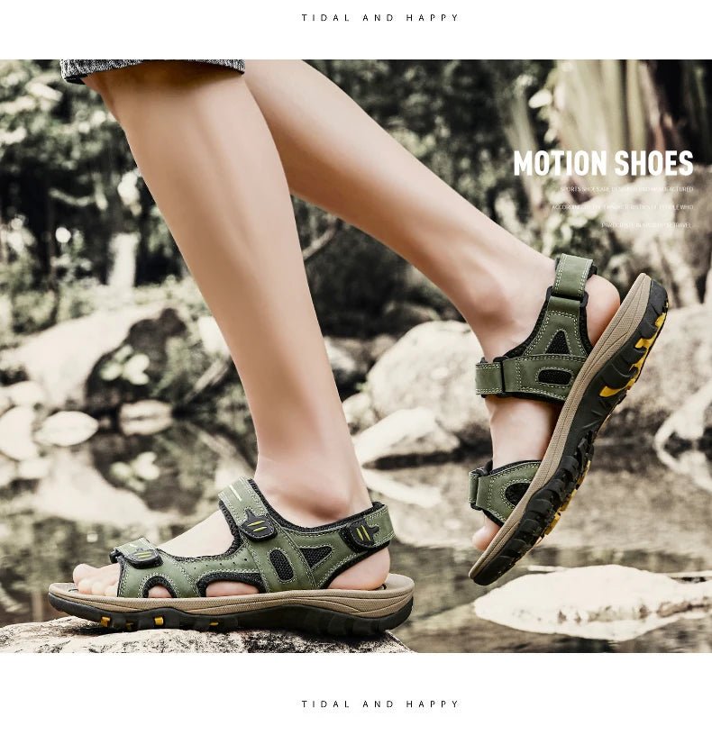 Sandales homme cuir "L'Aventurier" - Restaur Cuirs