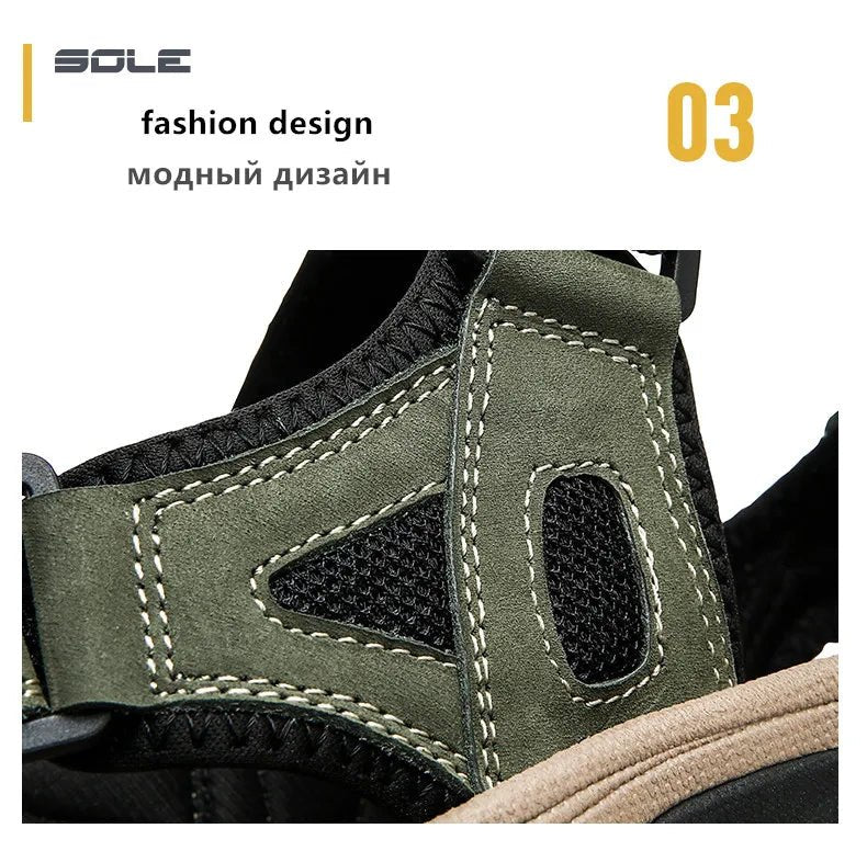 Sandales homme cuir "L'Aventurier" - Restaur Cuirs