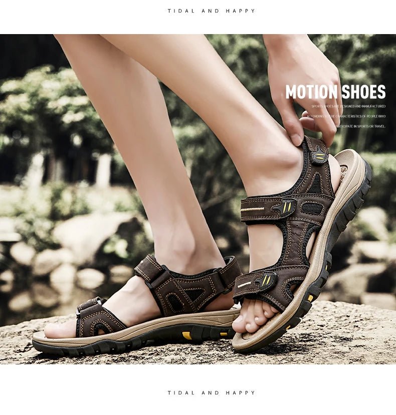 Sandales homme cuir "L'Aventurier" - Restaur Cuirs