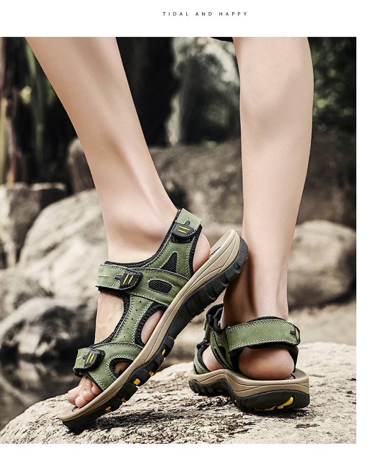 Sandales homme cuir "L'Aventurier" - Restaur Cuirs
