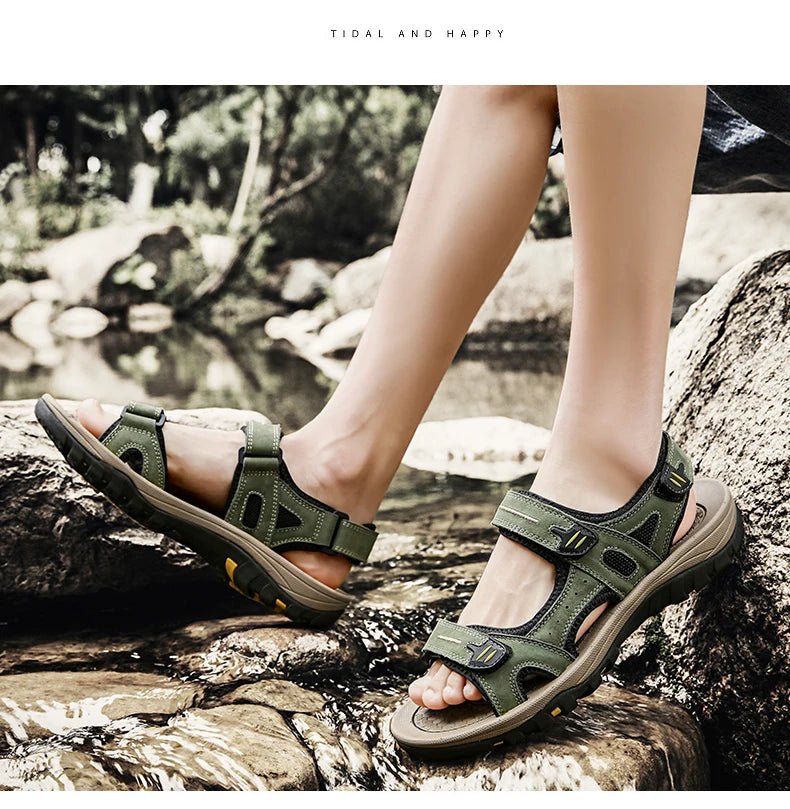 Sandales homme cuir "L'Aventurier" - Restaur Cuirs