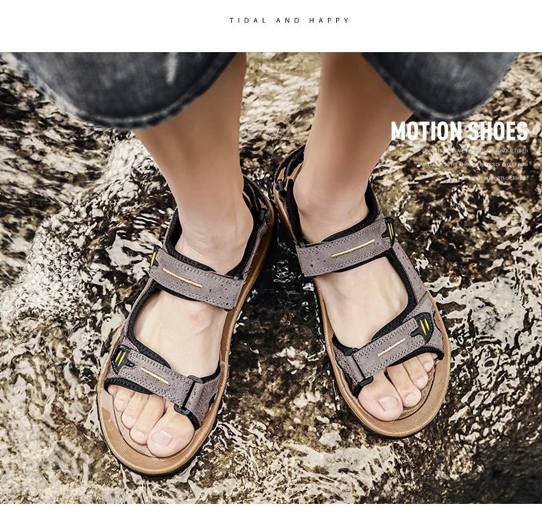 Sandales homme cuir "L'Aventurier" - Restaur Cuirs