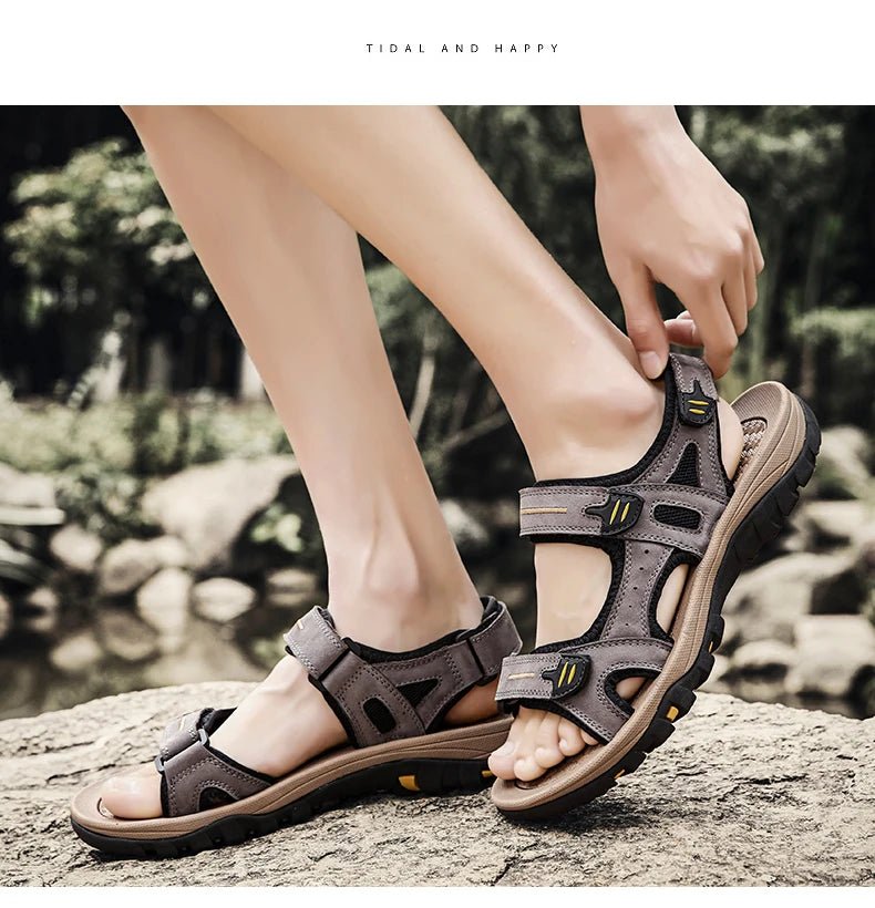 Sandales homme cuir "L'Aventurier" - Restaur Cuirs