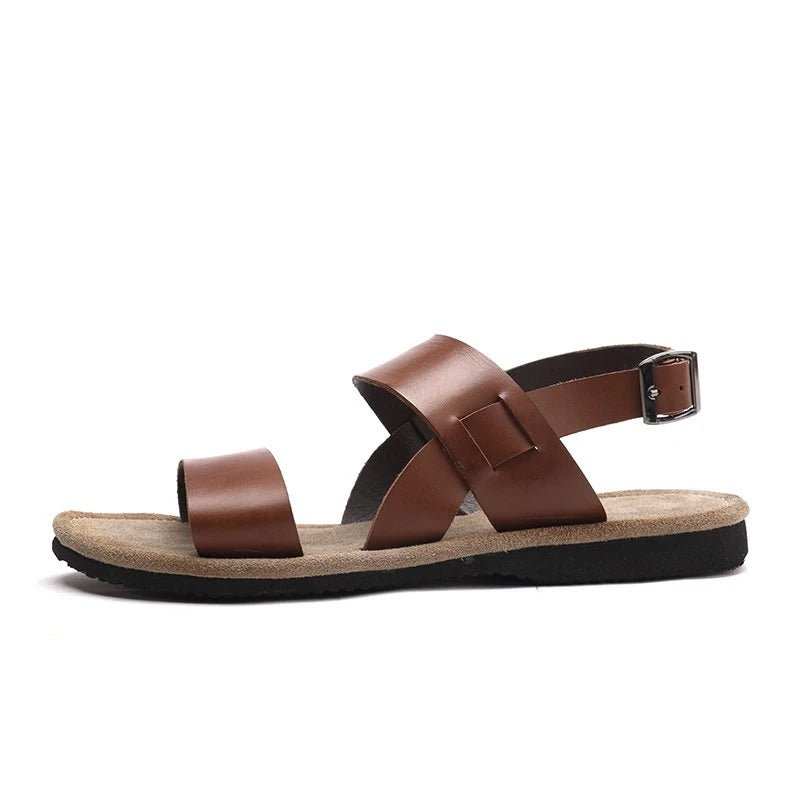 Sandales Homme Cuir 'Le Capitaine' à Boucle