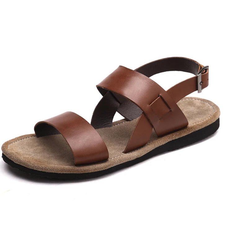 Sandales Homme Cuir 'Le Capitaine' à Boucle