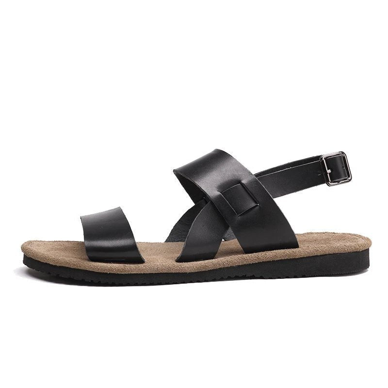 Sandales Homme Cuir 'Le Capitaine' à Boucle