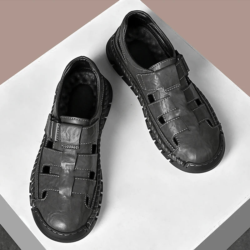 Sandales homme cuir "L'Intemporel" - Restaur Cuirs