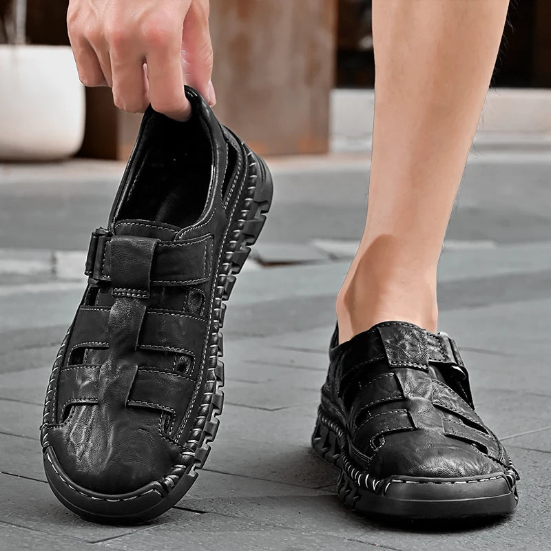 Sandales homme cuir "L'Intemporel" - Restaur Cuirs