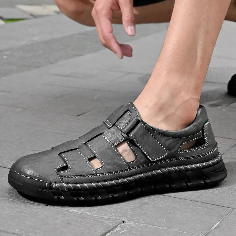 Sandales homme cuir "L'Intemporel" - Restaur Cuirs