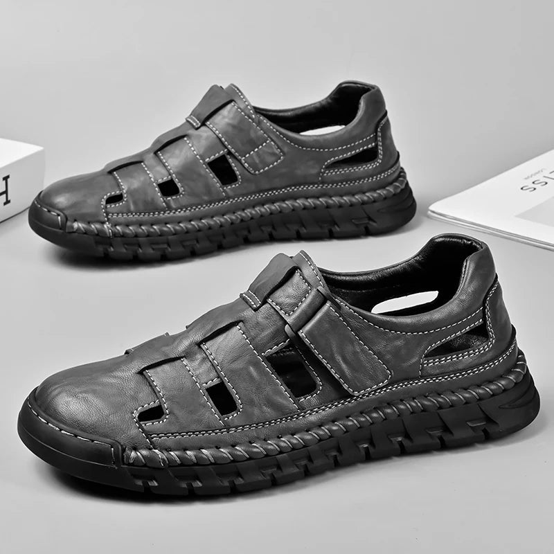 Sandales homme cuir "L'Intemporel" - Restaur Cuirs