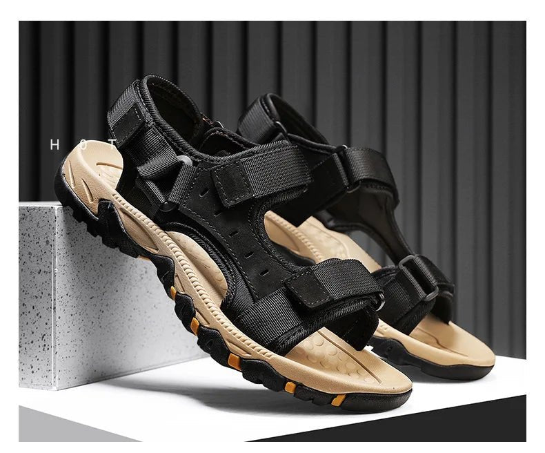 Sandales Homme Cuir Respirantes "Le Passeur"