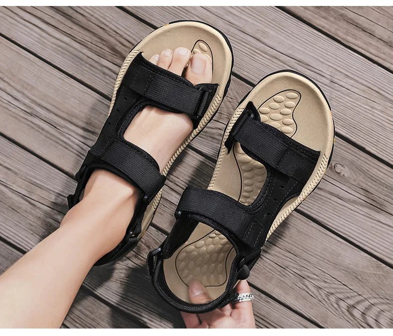 Sandales Homme Cuir Respirantes "Le Passeur"