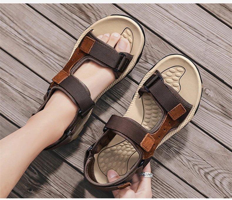 Sandales Homme Cuir Respirantes "Le Passeur"