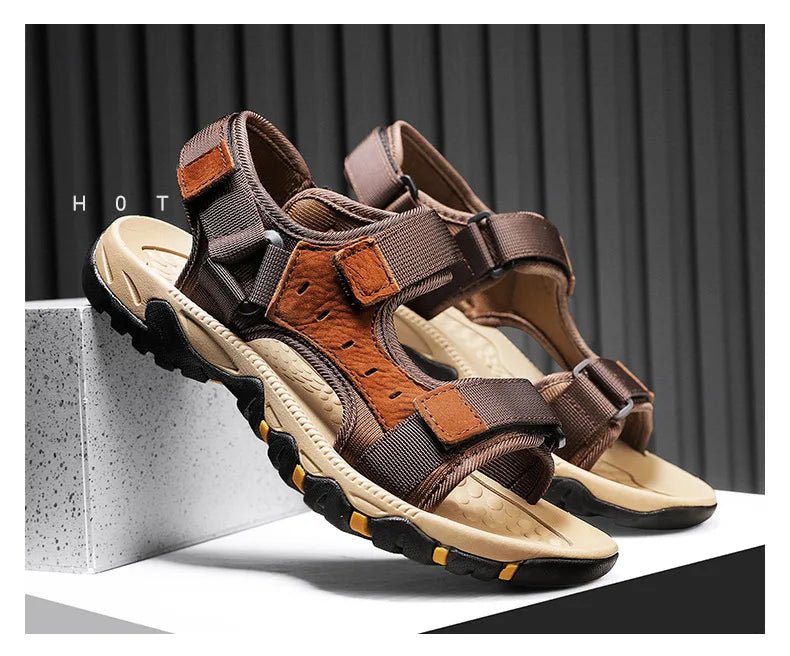 Sandales Homme Cuir Respirantes "Le Passeur"