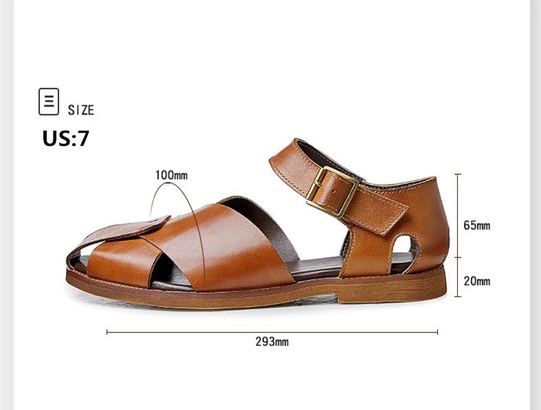 Sandales Homme Cuir Respirantes "Le Sahara"