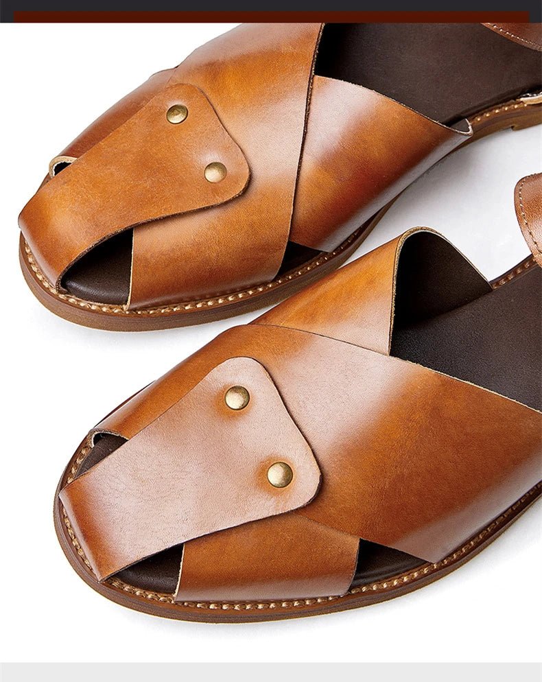 Sandales Homme Cuir Respirantes "Le Sahara"