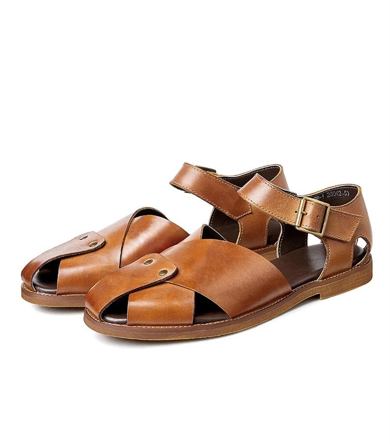 Sandales Homme Cuir Respirantes "Le Sahara"