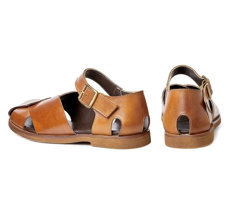 Sandales Homme Cuir Respirantes "Le Sahara"