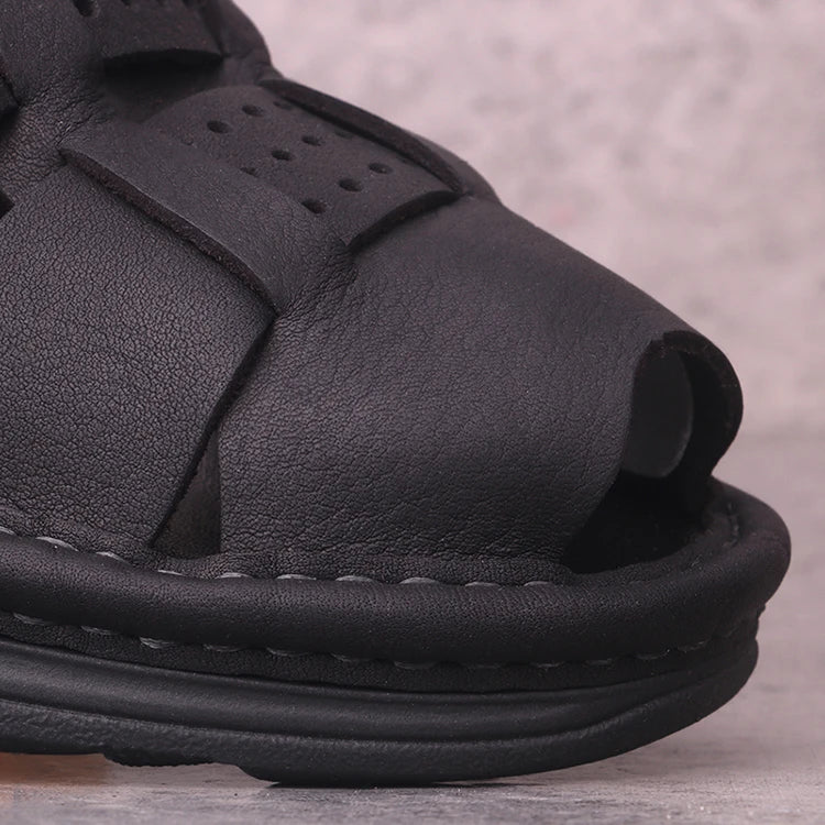 Sandales Homme Cuir Respirantes "Le Vagabond"