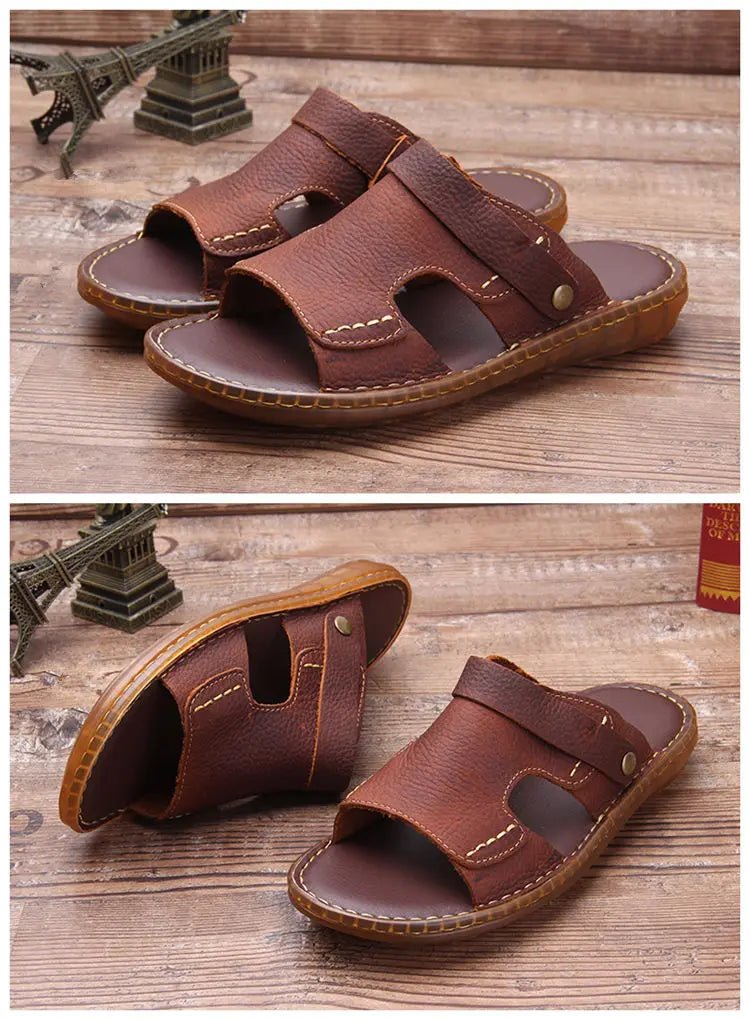 Sandales Homme Cuir Souple "Le Promeneur"