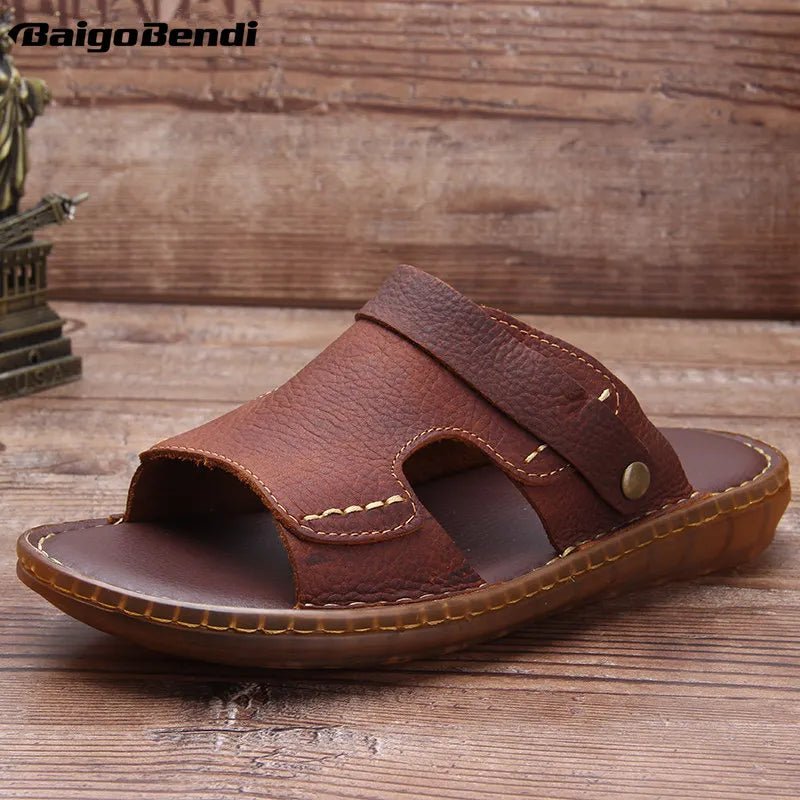 Sandales Homme Cuir Souple "Le Promeneur"