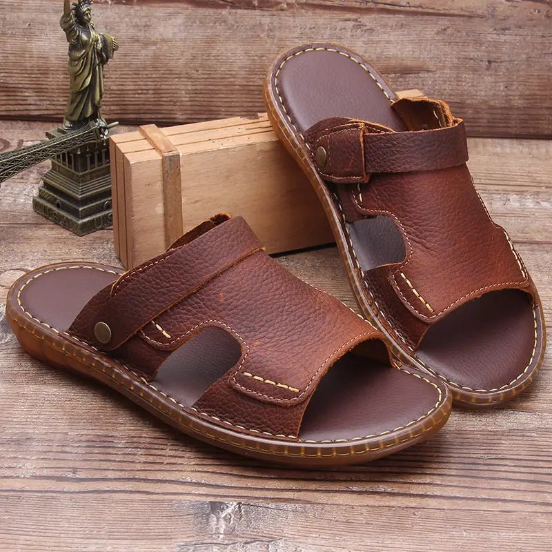 Sandales Homme Cuir Souple "Le Promeneur"