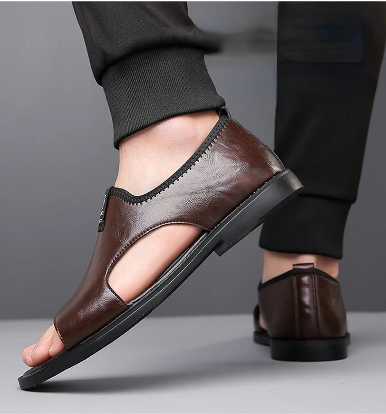 Sandales Homme en Simili Cuir "Le Spartiate" - Restaur Cuirs