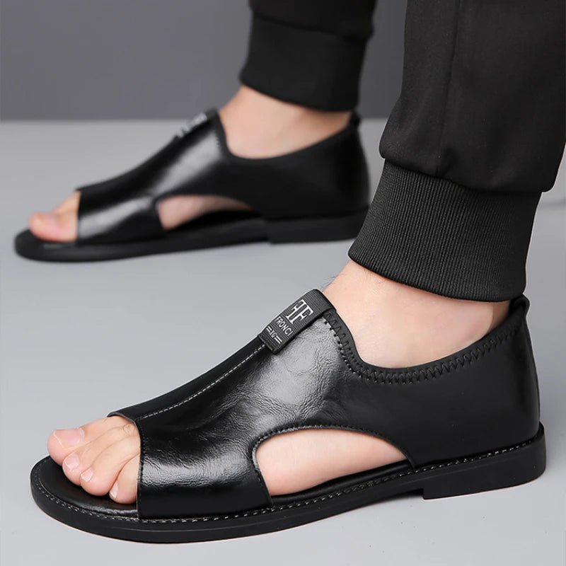 Sandales Homme en Simili Cuir "Le Spartiate" - Restaur Cuirs