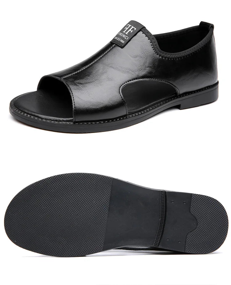 Sandales Homme en Simili Cuir "Le Spartiate" - Restaur Cuirs