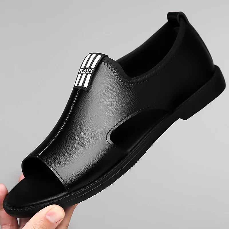 Sandales Homme en Simili Cuir "Le Spartiate" - Restaur Cuirs