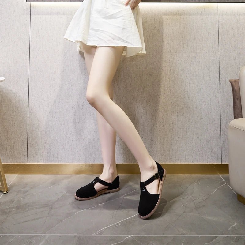 Sandales plates cuir femme "La Spartiate Chic" - Restaur Cuirs