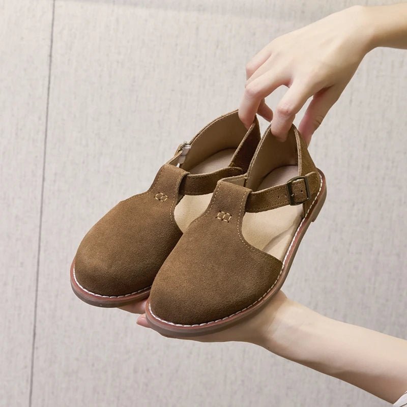 Sandales plates cuir femme "La Spartiate Chic" - Restaur Cuirs