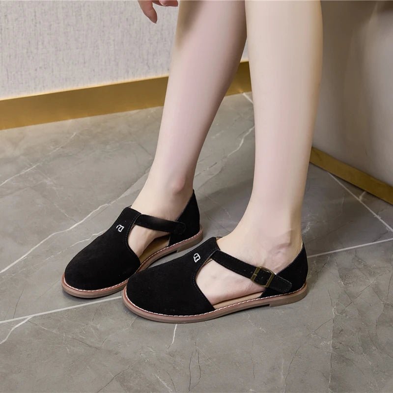 Sandales plates cuir femme "La Spartiate Chic" - Restaur Cuirs