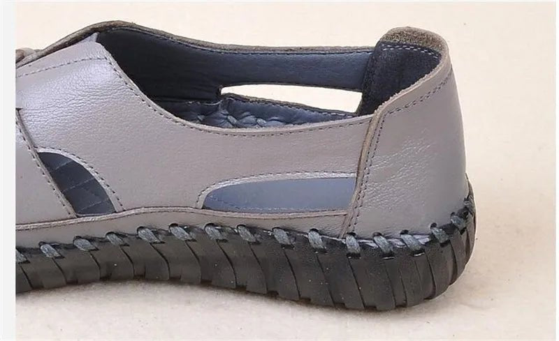 Sandales Plates Cuir pour Femme "Livia" - Restaur Cuirs