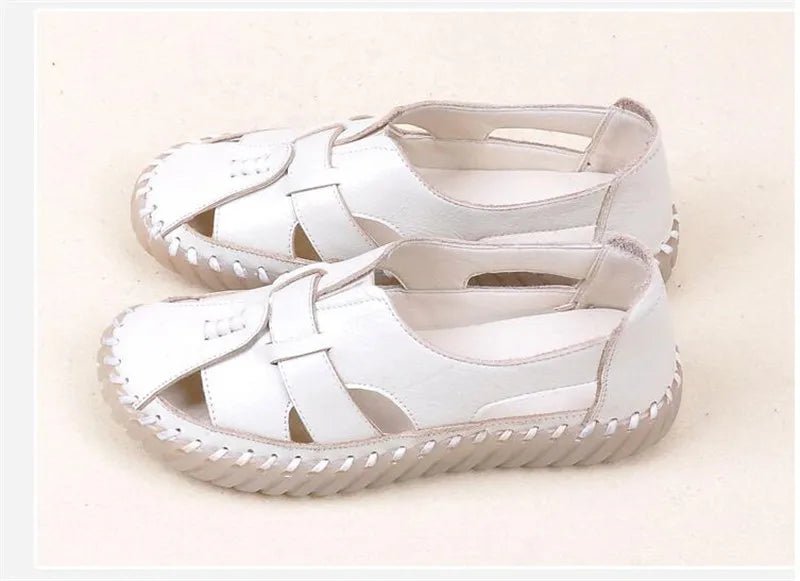 Sandales Plates Cuir pour Femme "Livia" - Restaur Cuirs