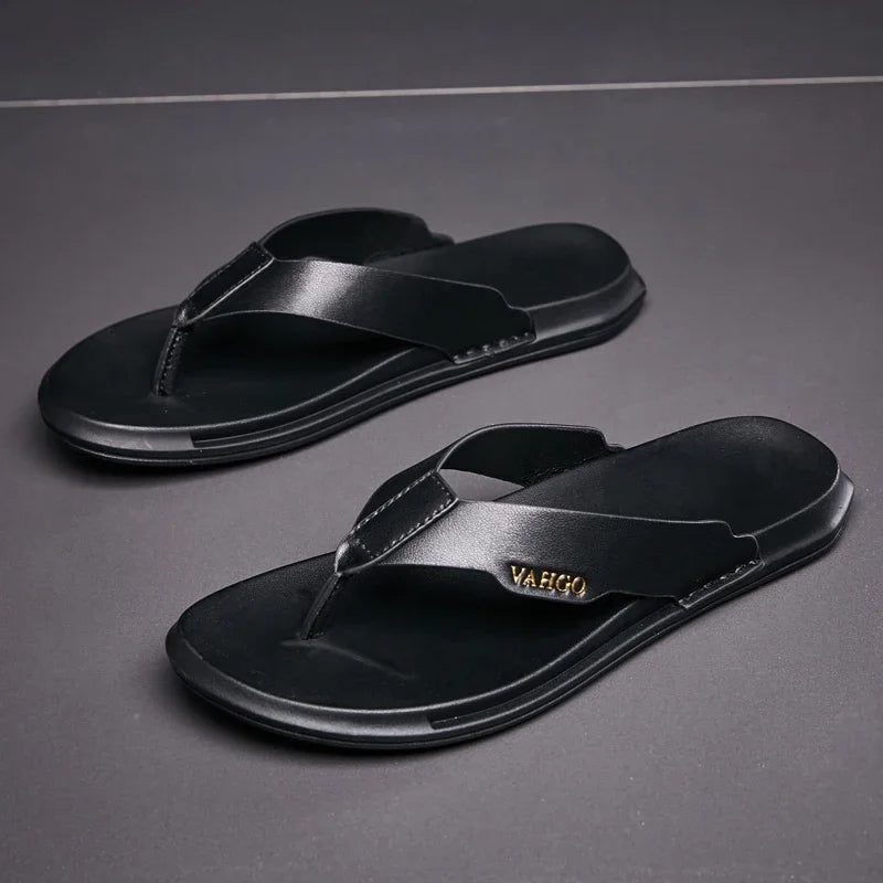 Tong cuir pour homme "L'Excellence" - Restaur Cuirs