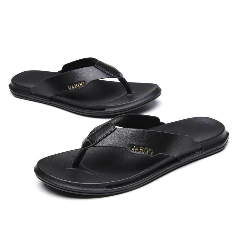 Tong cuir pour homme "L'Excellence" - Restaur Cuirs
